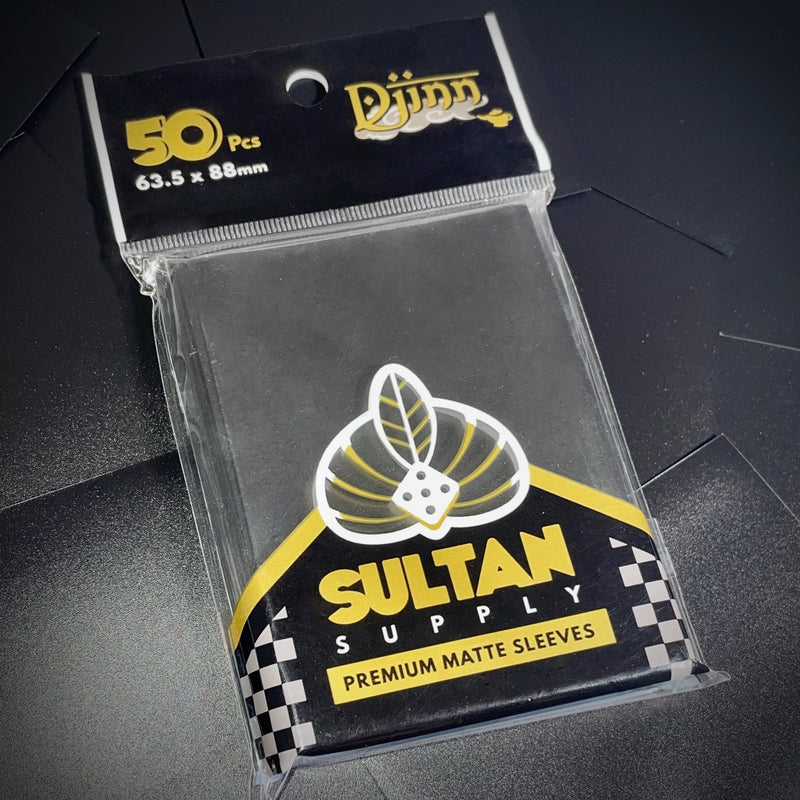 Load image into Gallery viewer, Sultan Supply: 50 pcs 63.5 x 88mm (66x91) Matte Deck protector (Black)