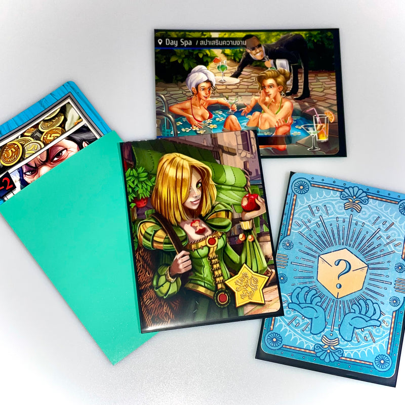 Load image into Gallery viewer, SULTAN SUPPLY: 50 PCS 63.5 X 88MM (66X91) MATTE DECK PROTECTOR DUAL LAYER (MINT GREEN)