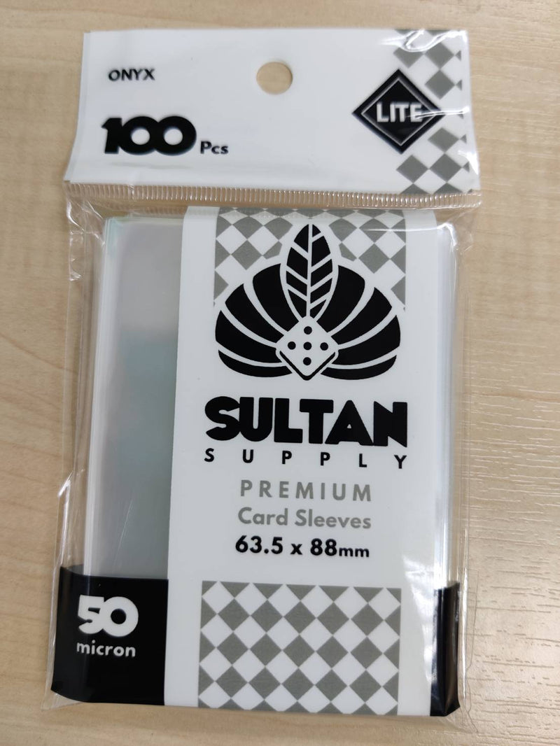 Load image into Gallery viewer, SLEEVES SULTAN ONYX LITE 50M. ซองใส่การ์ด ขนาด 63.5x88 มม. (100 pcs)