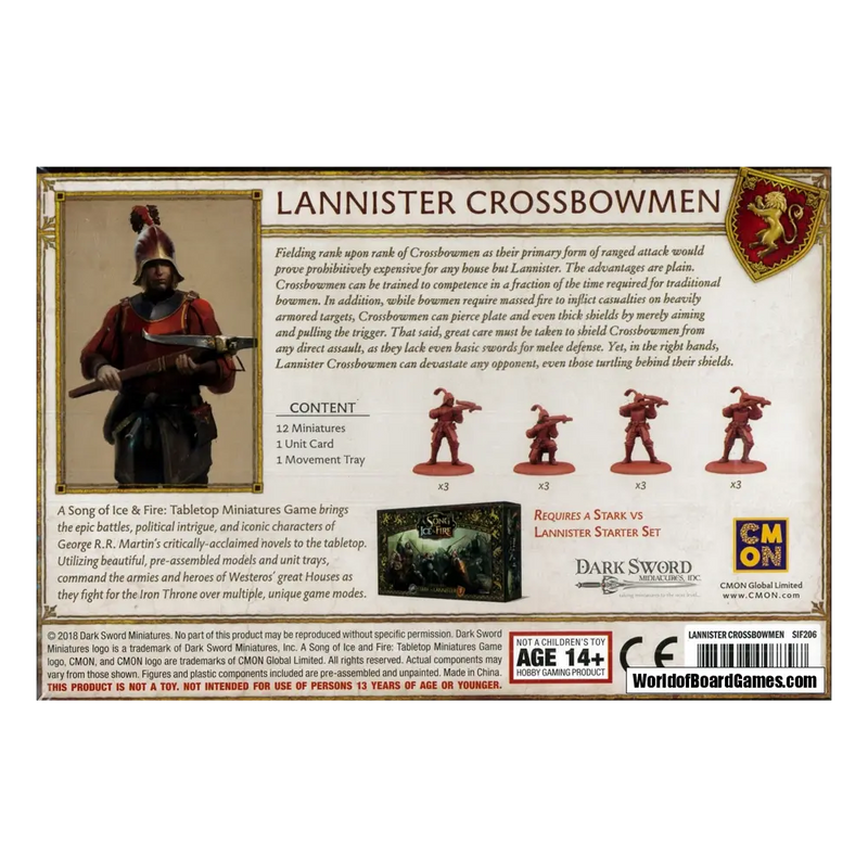 Load image into Gallery viewer, A SONG OF ICE & FIRE: LANNISTER CROSSBOWMEN