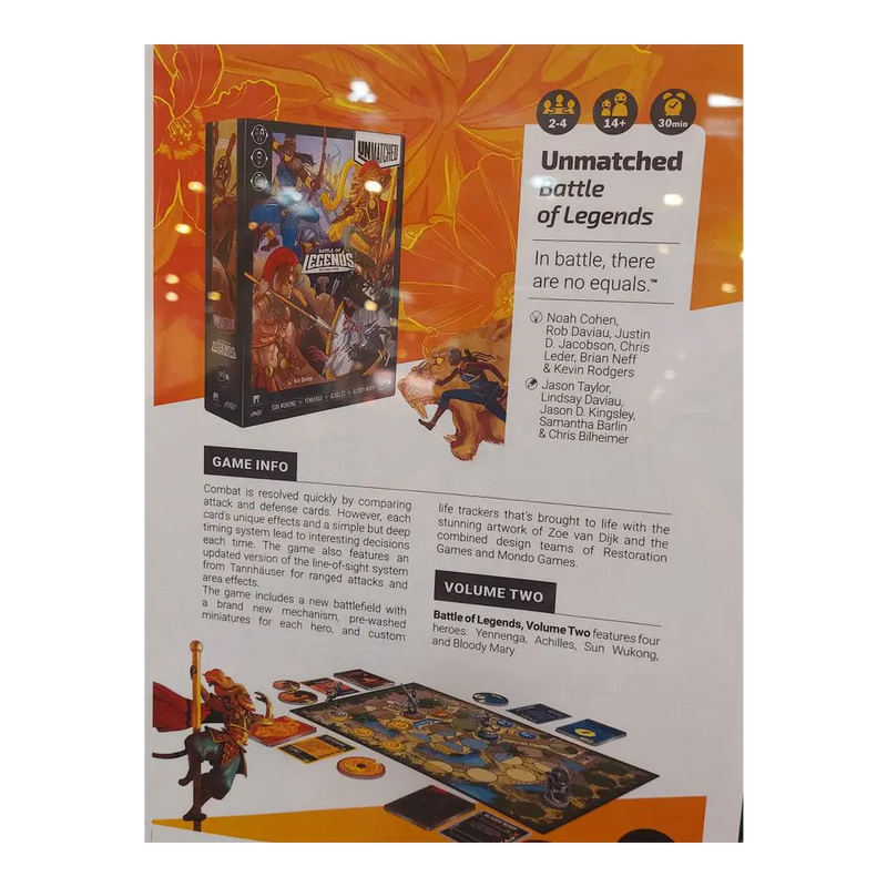 Load image into Gallery viewer, UNMATCHED: BATTLE OF LEGENDS VOL 2 EN