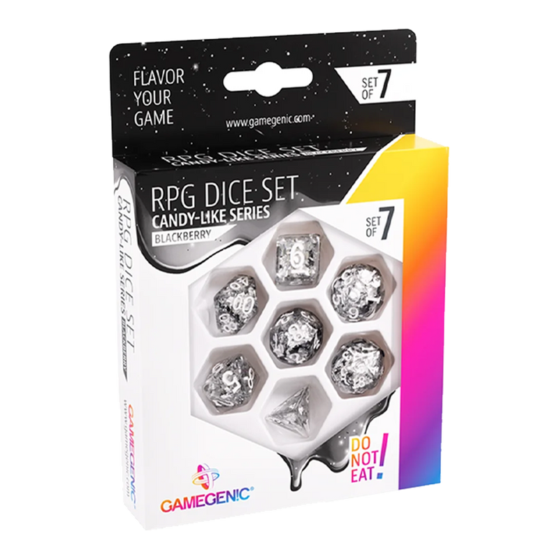 Load image into Gallery viewer, CANDY-LIKE SERIES - BLACKBERRY - RPG DICE SET (7PCS)