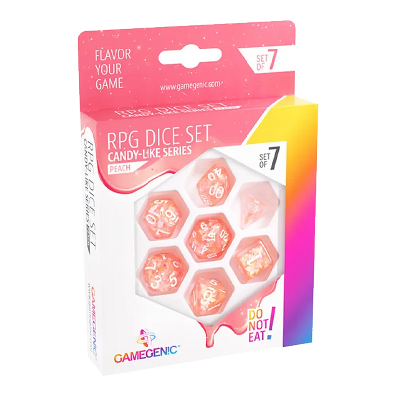 Load image into Gallery viewer, CANDY-LIKE SERIES - PEACH - RPG DICE SET (7PCS)