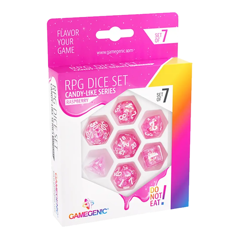 Load image into Gallery viewer, CANDY-LIKE SERIES - RASPBERRY - RPG DICE SET (7PCS)