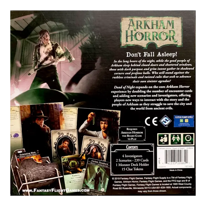 Load image into Gallery viewer, ARKHAM HORROR 3RD BOARD GAME: DEAD OF NIGHT EN