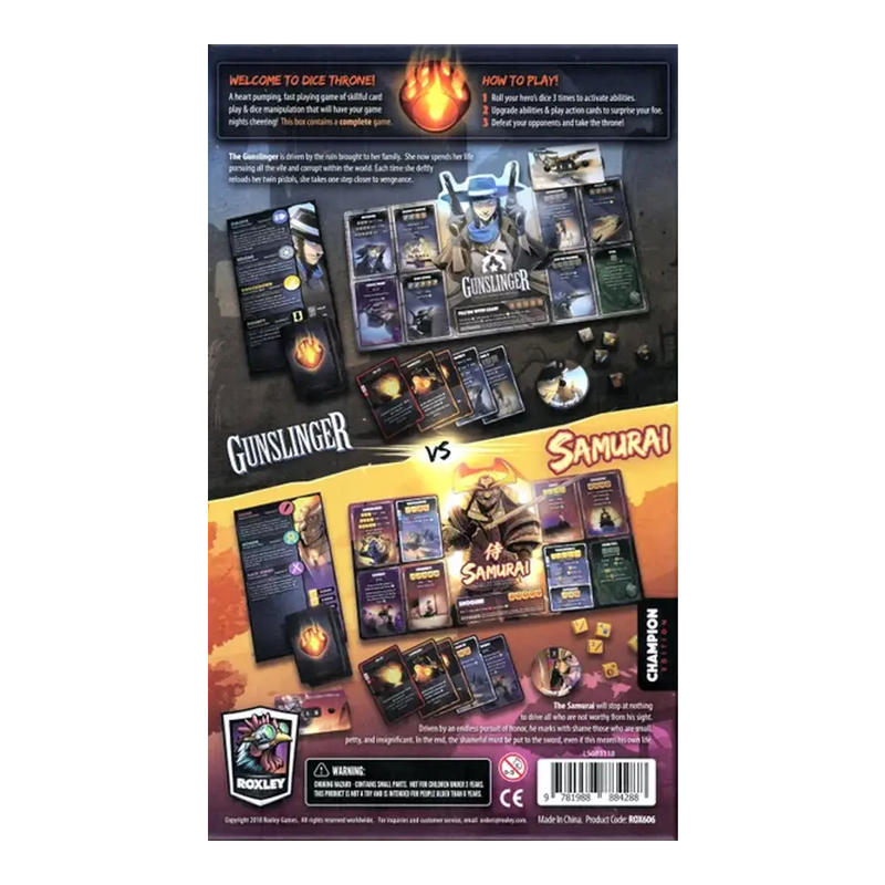 Load image into Gallery viewer, DICE THRONE: SEASON 2 BOX 1 GUNSLINGER V SAMURAI