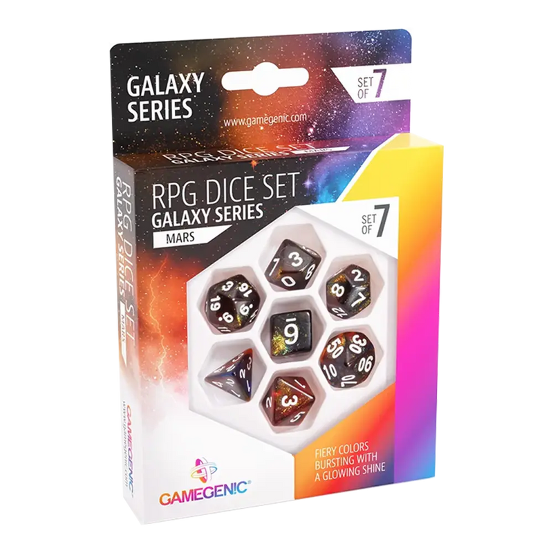Load image into Gallery viewer, GALAXY SERIES - MARS- RPG DICE SET (7PCS)