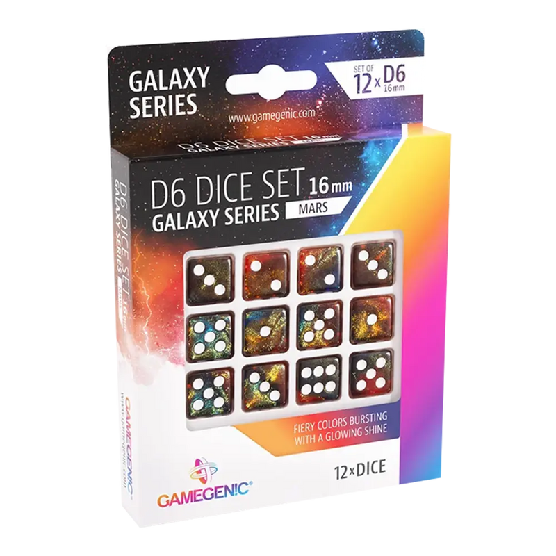 Load image into Gallery viewer, GALAXY SERIES - MARS - D6 DICE SET 16 MM (12 PCS)