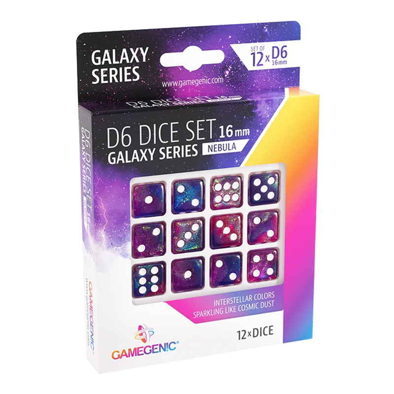 Load image into Gallery viewer, GALAXY SERIES - NEBULA - D6 DICE SET 16 MM (12 PCS)
