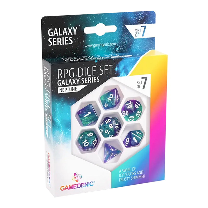 Load image into Gallery viewer, GALAXY SERIES - NEPTUNE - RPG DICE SET (7PCS)