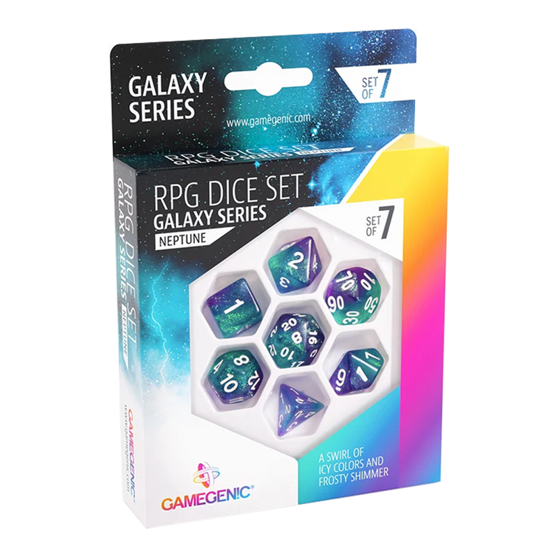 Load image into Gallery viewer, GALAXY SERIES - NEPTUNE - RPG DICE SET (7PCS)