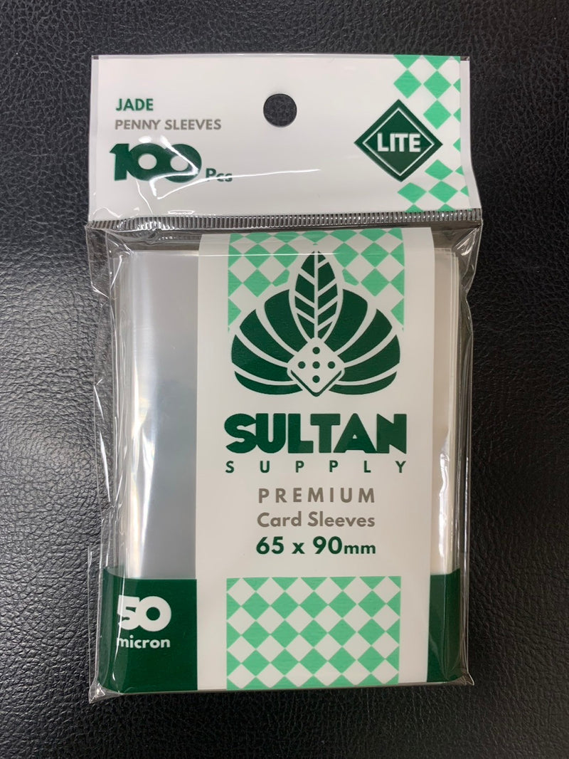 Load image into Gallery viewer, Sultan Supply: 100pcs 65 x 90 mm (67x92) (Jade Lite) 50 micron Sleeves