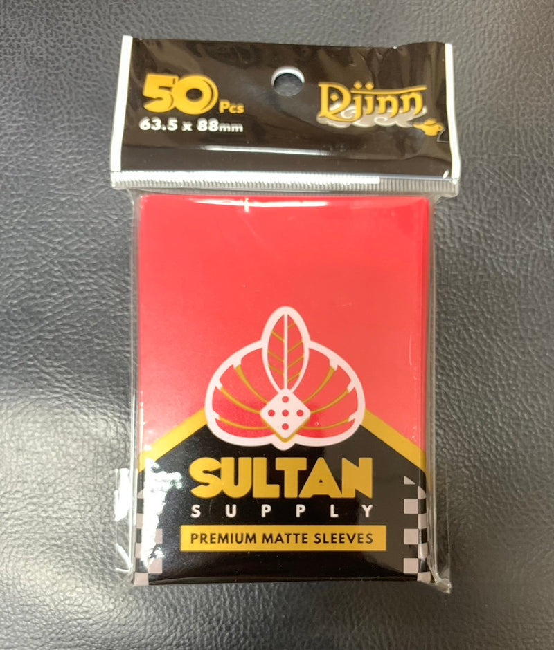 Load image into Gallery viewer, Sultan Supply: 50 pcs 63.5 x 88mm (66x91) Matte Deck protector dual layer (Red)