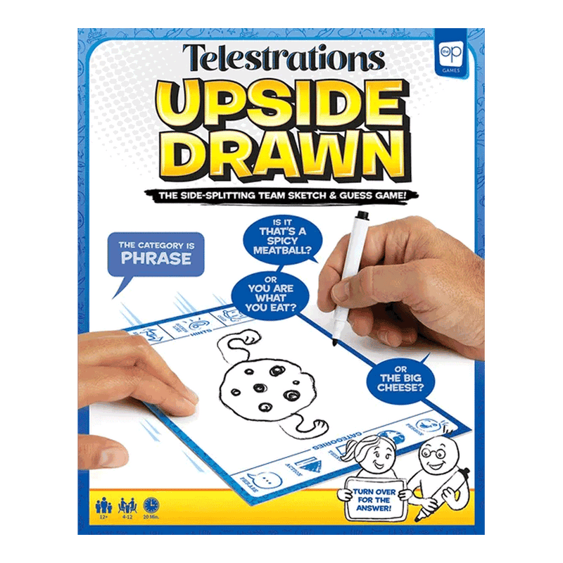 Load image into Gallery viewer, TELESTRATIONS: UPSIDE DRAWN EN