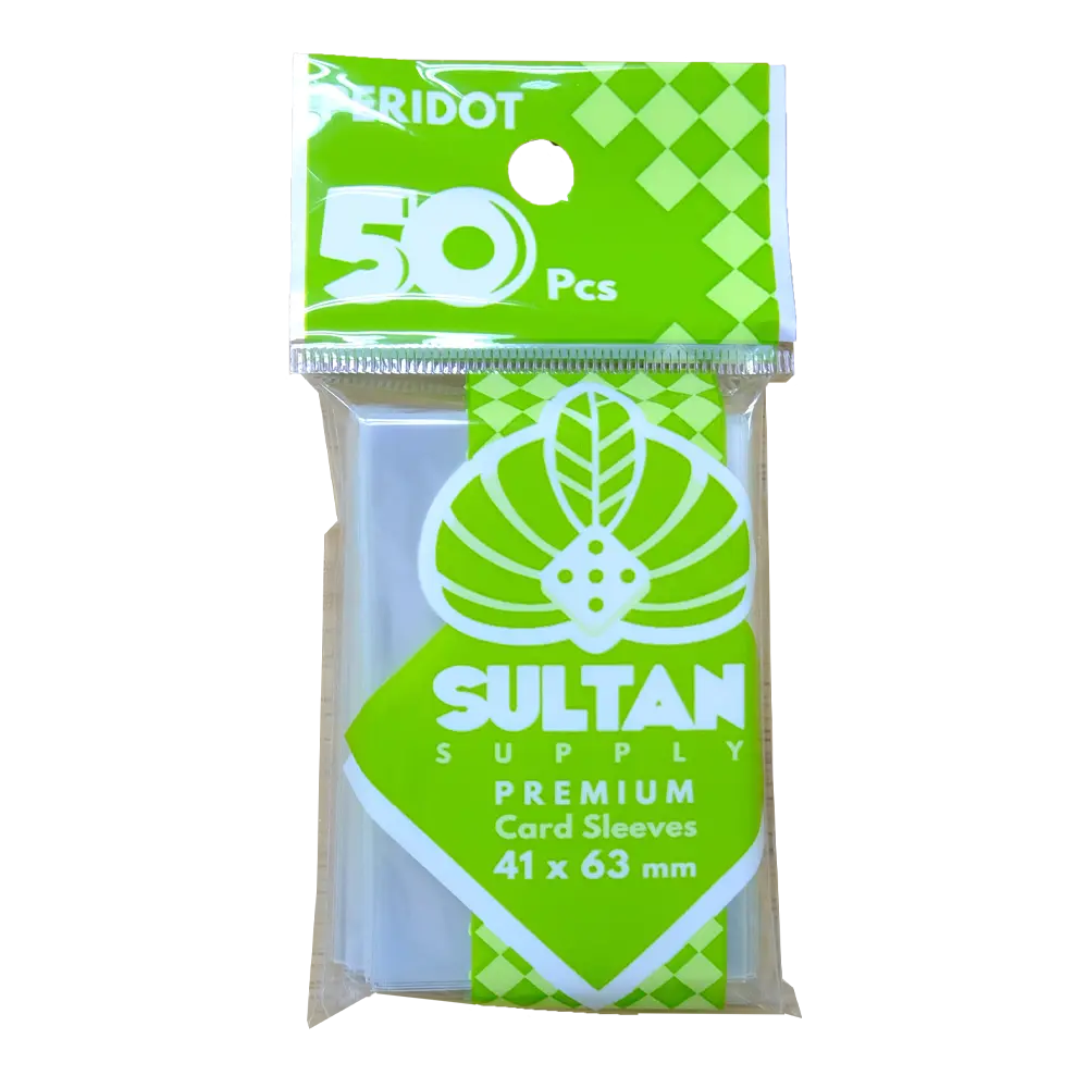 SLEEVES SULTAN PERIDOT   41x63 . (50 pcs)  Tower Tactic  Games