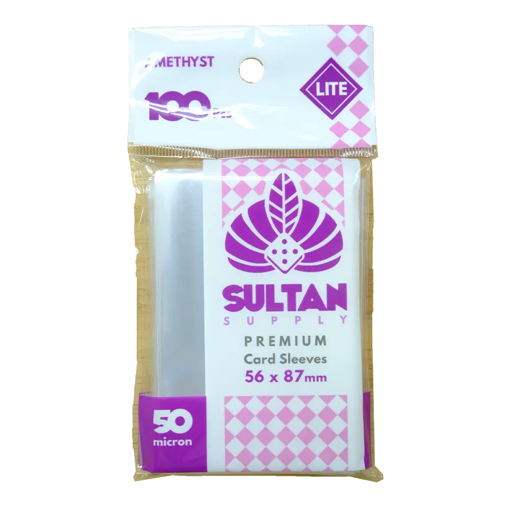 SLEEVES SULTAN AMETHYST LITE 50M.   56x87 . (100 pcs)   Tower Tactic Games