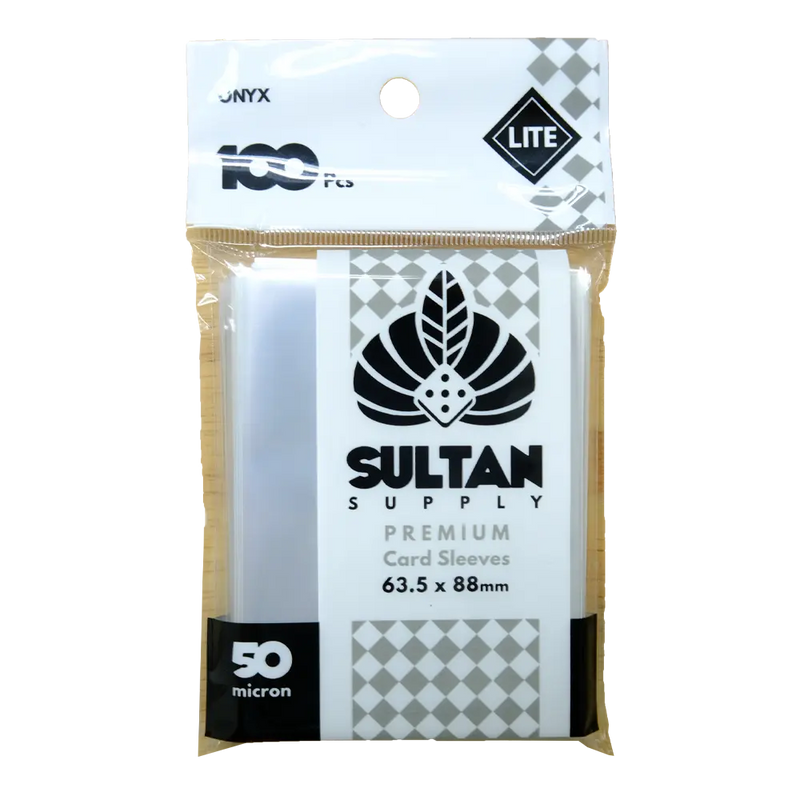 Load image into Gallery viewer, SLEEVES SULTAN ONYX LITE 50M. ซองใส่การ์ด ขนาด 63.5x88 มม. (100 pcs)