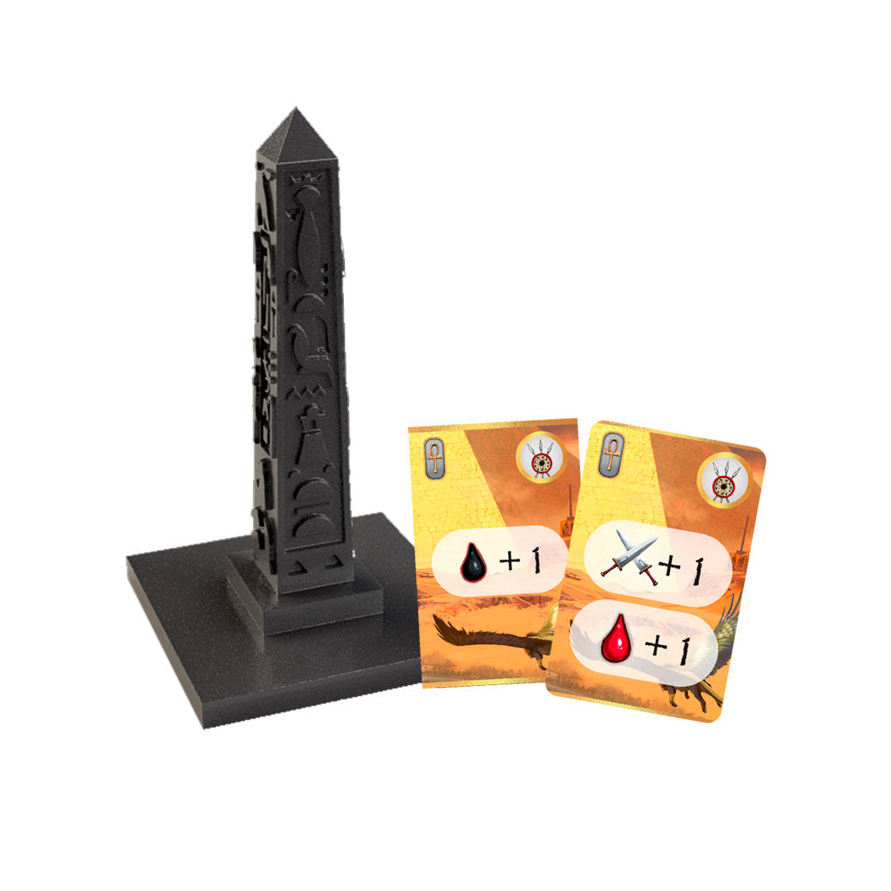 KEMET BLOOD&SAND OBELISK + D.I. CARDS Tower Tactic Games