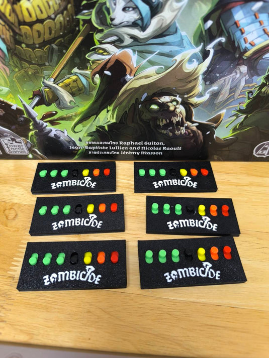 แพ็ค6ชิ้น ZOMBICIDE: WHITE DEATH ACTION TAG PAD แผ่นติดตามจำนวนแอคชั่น (6ชิ้น)