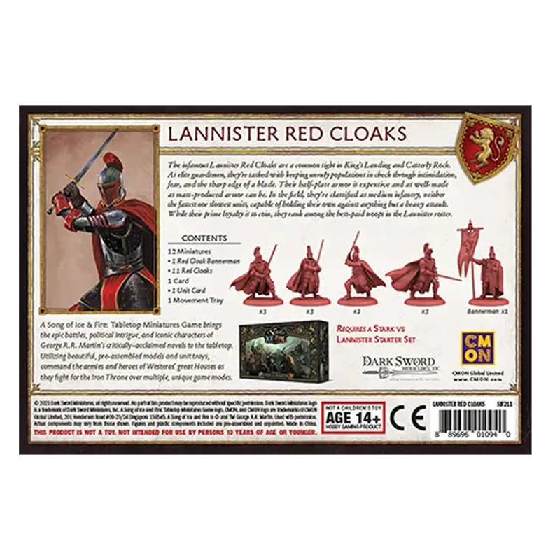 Load image into Gallery viewer, A SONG OF ICE &amp; FIRE: LANNISTER HALBERDIERS
