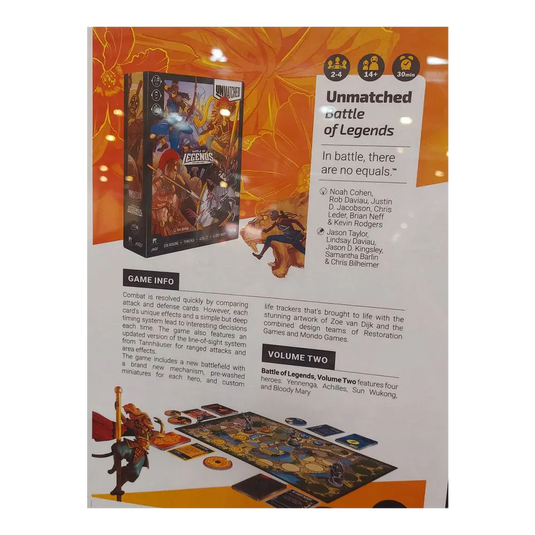 UNMATCHED: BATTLE OF LEGENDS VOL 2 EN