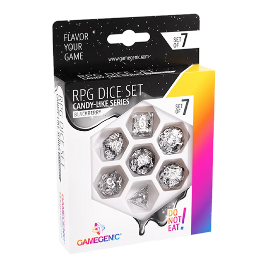 CANDY-LIKE SERIES - BLACKBERRY - RPG DICE SET (7PCS)