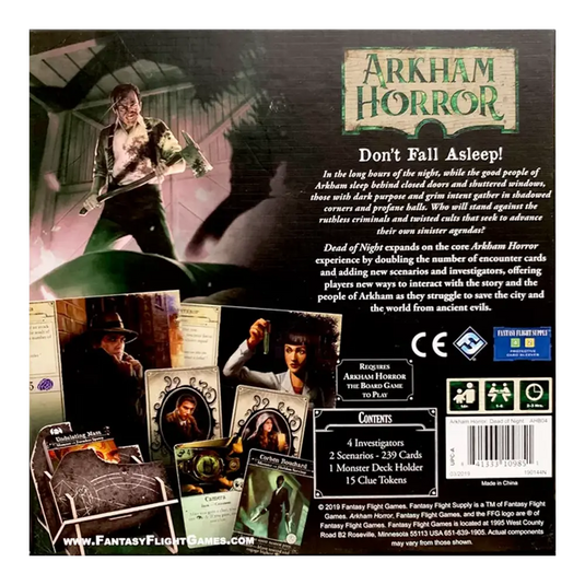 ARKHAM HORROR 3RD BOARD GAME: DEAD OF NIGHT EN