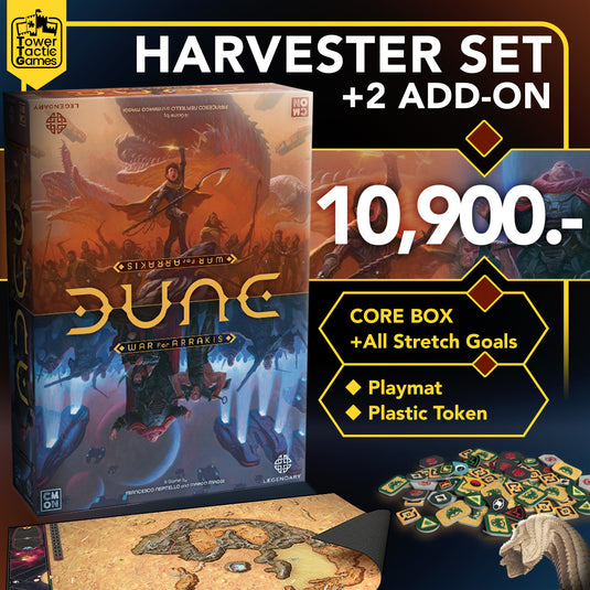 DUNE: WAR FOR ARRAKIS HARVESTER SET EN + playmat + plastic token