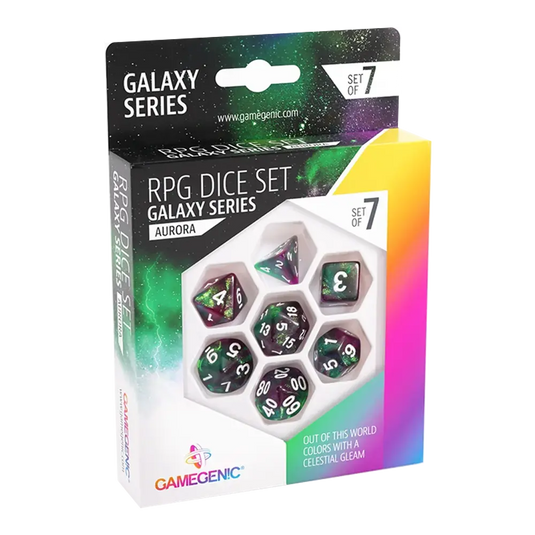 GALAXY SERIES - AURORA - RPG DICE SET (7PCS)