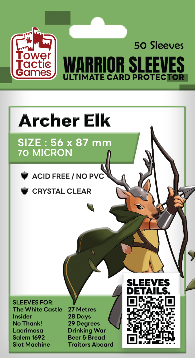 TOWER TACTIC GAMES SLEEVE 56x87MM ARCHER ELK – Tower Tactic Games