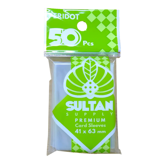 SLEEVES SULTAN PERIDOT ซองใส่การ์ด ขนาด 41x63 มม. (50 pcs)