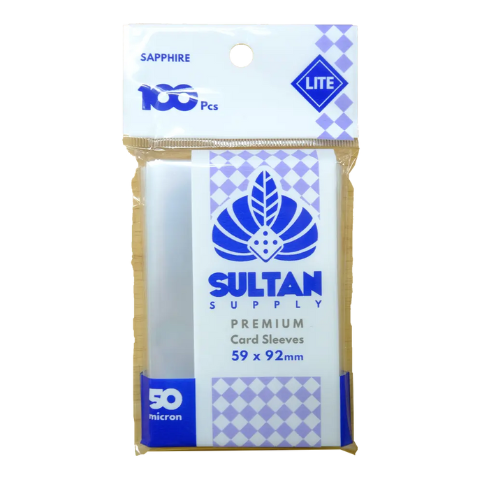 SLEEVES SULTAN SAPPHIRE LITE 50M. ซองใส่การ์ด ขนาด 59x92 มม. (100 pcs)