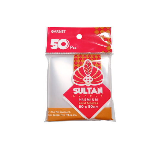 sultan card sleeves SLEEVES SULTAN GARNET 90M. ซองใส่การ์ด ขนาด 80x80 มม. (50 pcs) – Tower Tactic Games